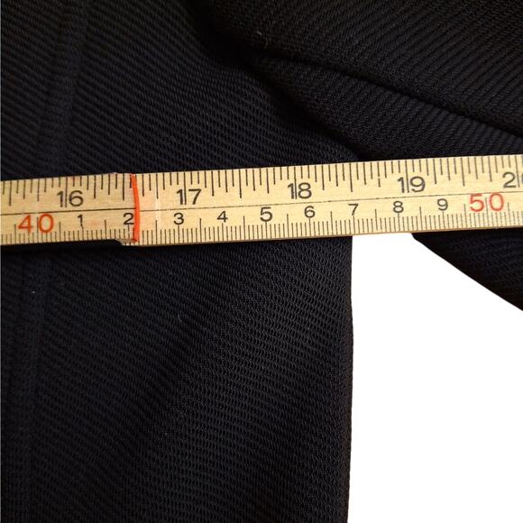 Ann Taylor Jacket Womens 10 Black Moto Biker Asymmetrical Zip Cotton Blend NWOT - Picture 4 of 8